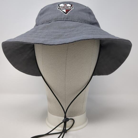 Anoka Lacrosse Bucket Hat Gray OS Adjustable Drawstring Embroidered Under Armour - Picture 3 of 10
